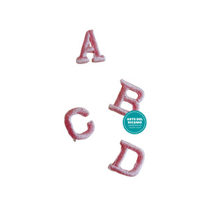 Iron-on Patch Letters - Pink